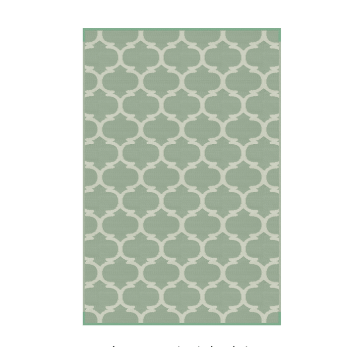 Lippert Components 2021028007 - 6'W x 9'L Green All Weather Patio Mat