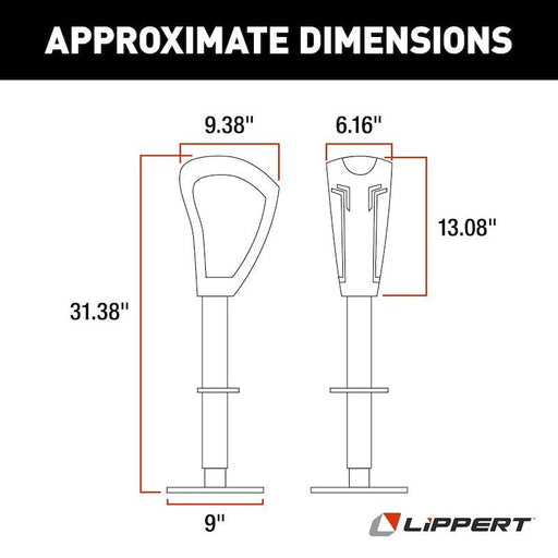 Lippert Components 643589 Smart Jack Trailer Tongue Jack 3.5K 18" Stroke - Young Farts RV Parts
