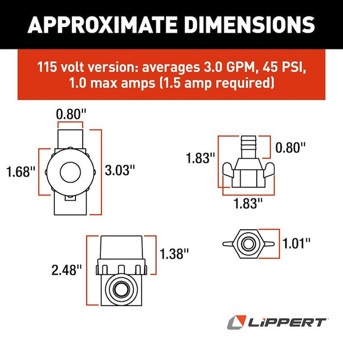 Lippert Components 689059 Flow Max Fresh Water Pump Strainer