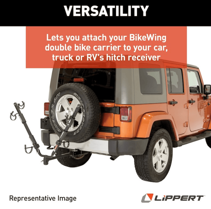 Lippert Components 723359 Bump - It Bike Rack - Receiver Hitch Mount - Young Farts RV Parts