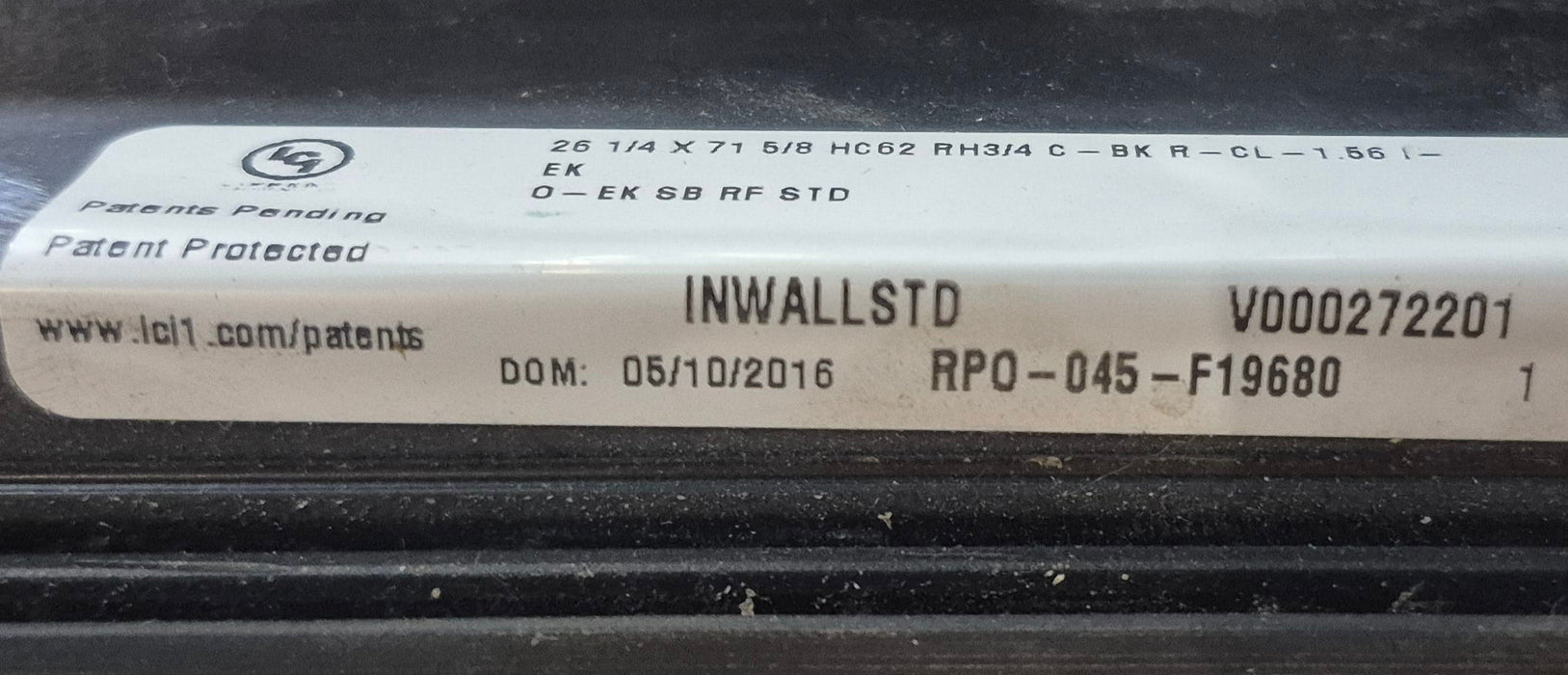 Lippert In-Wall Slide Out Assembly, Right Hand - V000272201