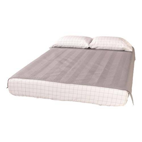 Lippert Thomas Payne® Easy Zzzs Bedding Set - Short Queen 60 x 75 Inch, Grey Checkered - 2022107819