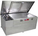 Liquid Transfer Tank RDS Tanks 73326 DOT Approved, Gasoline or Diesel, Combo, 20" Length x 44" Width x 10" Height Tool Box, 20" Length x 55" Width x 22-3/4" Height Transfer Tank, 60 Gallon Capacity, Diamond Tread, Aluminum - Young Farts RV Parts