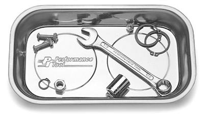Magnetic Parts Tray Performance Tool W1265 Use To Hold Small Metal Parts/ Fastener/ Tools, 9-1/2" x 5-1/2" Size, Stainless Steel