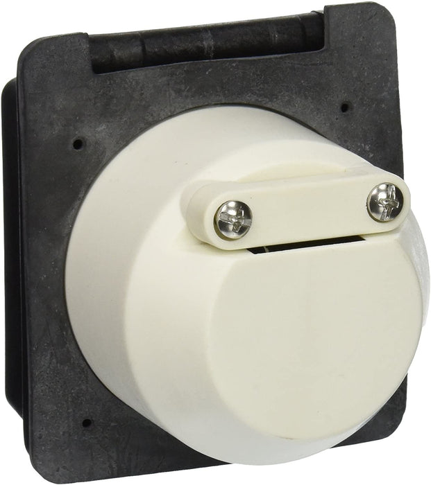 Marinco 301ELRV.BLK Amp Standard Power Inlet, Black - 30 Amp