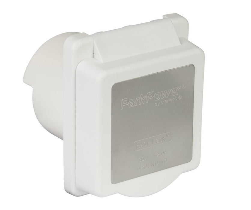 Marinco Weekender ParkPower Inlet 30 Amp White - 301ELRV - Young Farts RV Parts