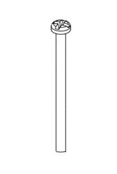 MaxxAir Ventilation Solutions Roof Vent Screw 10-21241K