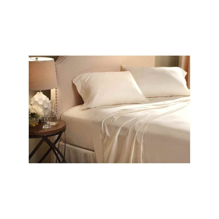 Microfiber Sheet Set White Narrow King 72X80