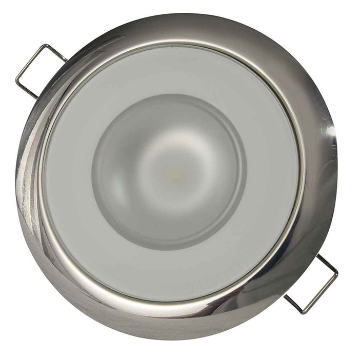 Mirage Flush Mount Down Light Spectrum RGBW - Polished Bezel - Young Farts RV Parts