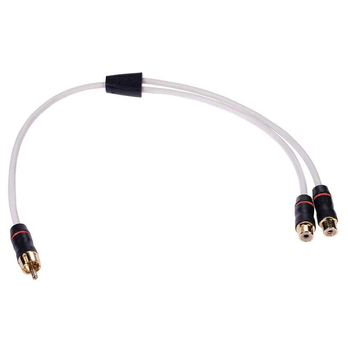 MS - RCAYF Premium RCA Splitter - 1 Male to 2 Female - Young Farts RV Parts