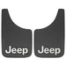 Mud Flap Plasticolor 000491R01 Easy-Fit Series, Universal 9" x 15", Set Of 2, Flat, Jeep Logo, Black, Fiberglass Reinforced - Young Farts RV Parts