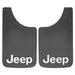 Mud Flap Plasticolor 000542R01 Easy-Fit Series, Universal 11" x 19", Set Of 2, Flat, Jeep Logo, Black, Fiberglass Reinforced - Young Farts RV Parts