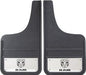 Mud Flap Plasticolor 001835R01 Universal 12" x 23", Set Of 2, Flat, Ram Logo With Stainless Steel Insert, Black, Reinforced Fiberglass - Young Farts RV Parts