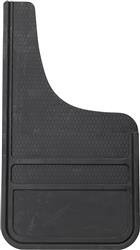 Mud Flap Plasticolor 001845R01 Heavy Duty, Universal Front 12" x 23", Set Of 2, Flat, Without Logo, Black, Fiberglass Reinforced