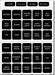 Multi Purpose Label Blue Sea 4215 - BSS For 360 Panel System/ Battery Management Panels/ ST CLB Circuit Breaker Blocks/ WeatherDeck Panels, Waterproof DC Label Kit, Square, Black With White Letter, Set Of 30, Reinforced - Young Farts RV Parts