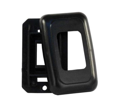 Multi Purpose Switch Faceplate JR Products 12305 Single Switch Opening; 1.250" Width x 1.625" Height; Black - Young Farts RV Parts