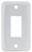 Multi Purpose Switch Faceplate JR Products 12841-5 Single Switch Opening; 1.125" x 0.550" (Switch Cutout); 2.750" x 1.625" (Outside Dimension); White - Young Farts RV Parts