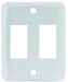 Multi Purpose Switch Faceplate JR Products 12875 Double Switch Opening; 1.125" x 0.550" (Switch Cutout); 2.750" x 2.250" (Outside Dimension) - Young Farts RV Parts