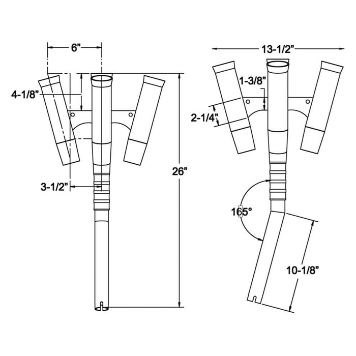 Olympic 5 - Rod Holder Cluster - Young Farts RV Parts