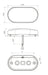 Optronics MCL31ABP Amber Oval LED Clearance/Marker Light - Young Farts RV Parts