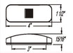 Optronics MCL44RB1 LED Marker/Clearance Light, Red - Young Farts RV Parts