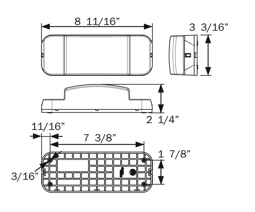 Optronics Passenger Tail Light RVSTL0060
