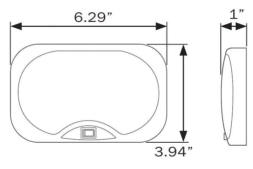 Optronics RVILL40P LED Interior RV Low Profile 14 Diode w/Switch - Young Farts RV Parts