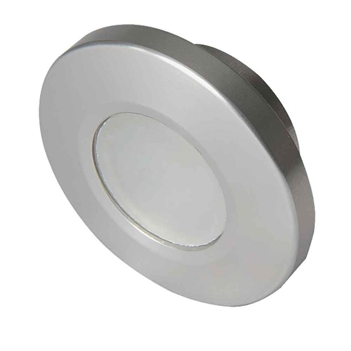 Orbit - Flush Mount Down Light - Brushed Finish - 3 - Color Blue/Red Non Dimming w/White Dimming Light - Young Farts RV Parts