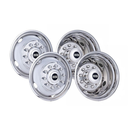 Pacific Dualies 43 - 1950 19" 10 Lug Wheel Simulator Set 19.5" (05 - 06 Ford) - Young Farts RV Parts