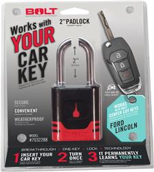 Padlock BOLT Locks/ Strattec Security 7040469 Key Type - Uses Automotive Key, 5/16" Diameter Shackle, 2" Height x 0.95" Width Shackle Clearance, General Purpose, Chrome Plated, Black And Red, With Stainless Steel Lock Shutter And Double Ball Bearing Locki