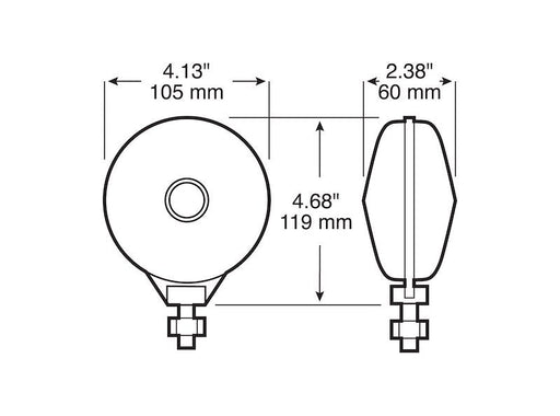 Parking/ Turn Signal Light Assembly Peterson Mfg. V335 - 2 Amber And Red; Double Faced; Incandescent; Round - Young Farts RV Parts