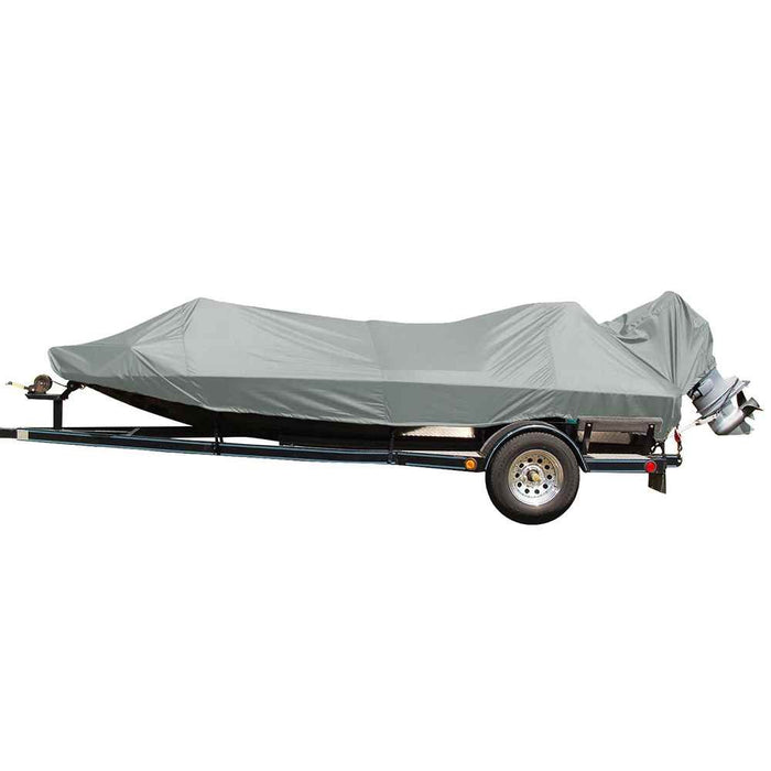 Performance Poly - Guard Styled - to - Fit Boat Cover f/18.5' Jon Style Bass Boats - Grey - Young Farts RV Parts