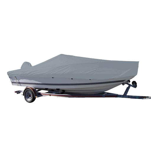 Performance Poly - Guard Styled - to - Fit Boat Cover f/19.5' V - Hull Center Console Fishing Boat - Grey - Young Farts RV Parts