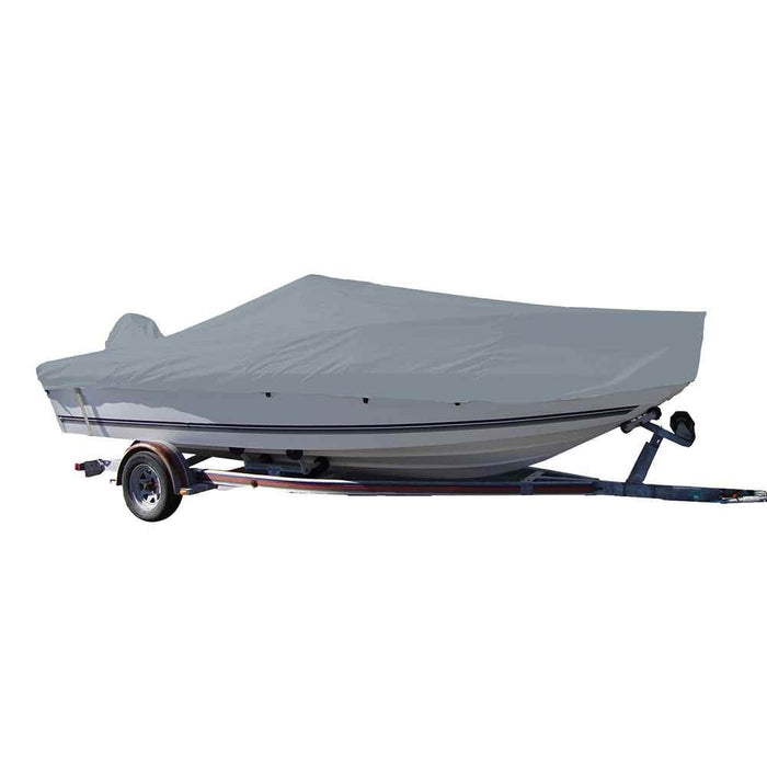 Performance Poly - Guard Styled - to - Fit Boat Cover f/20.5' V - Hull Center Console Fishing Boat - Grey - Young Farts RV Parts