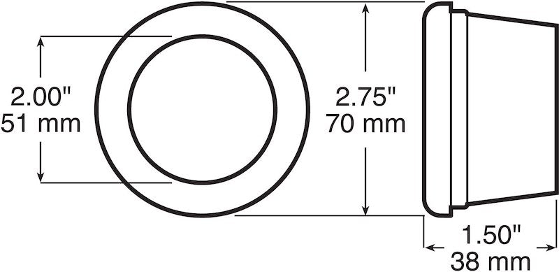 Peterson Mfg. B146-182 Side Marker Light Grommet