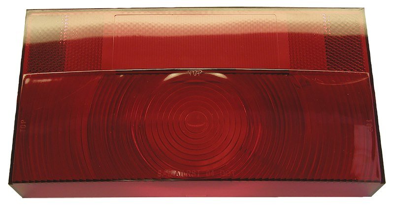 Peterson Mfg. V25911-25 Replacement Trailer Light Lens For Peterson Trailer Light Part Number 25922, Rectangular, Red