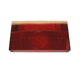 Peterson Mfg. V25913 - 25 Trailer Light Lens; Replacement Lens For Peterson Trailer Light Part Number 25913; Rectangular; Red/ Clear; Single; With License Light - Young Farts RV Parts