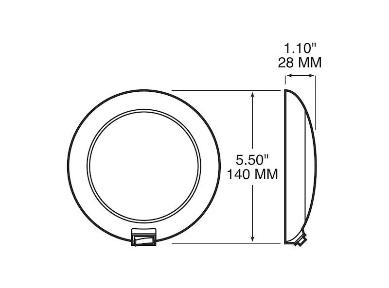 Peterson Mfg. V379S White Dome/Interior LED With Switch - Young Farts RV Parts