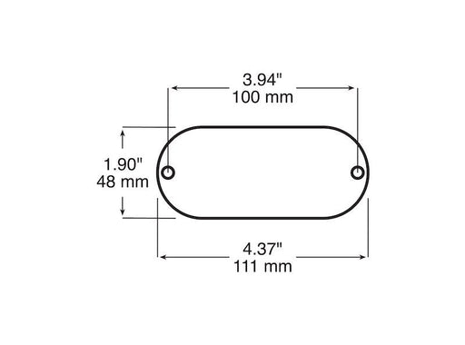 Peterson Mfg. V480A Amber Reflector Without Housing - Young Farts RV Parts