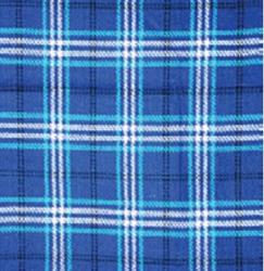 Picnic Blanket Carefree RV 907002 6-1/2 Foot x 5-1/2 Foot; Blue Plaid; PVC Coated Waterproof Backing - Young Farts RV Parts