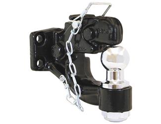 Pintle Hook Buyers Products BH82516 Bolt-On Mount, 16000 Pound Towing Capacity, 3000 Pound Vertical Capacity, 3-3/8" Horizontal Center Bolt Spacing, Steel, With Hardware