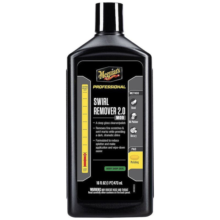 Polishing Compound Meguiars M0916 Mirror Glaze; Removes Light Swirls and Adds Gloss Clarity; Liquid; 16 Ounce - Young Farts RV Parts