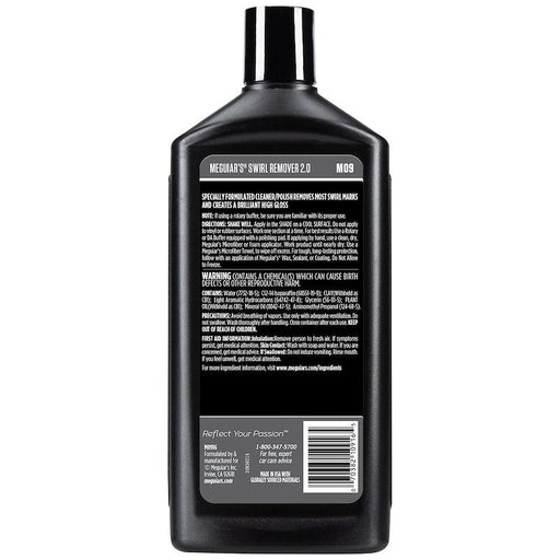 Polishing Compound Meguiars M0916 Mirror Glaze; Removes Light Swirls and Adds Gloss Clarity; Liquid; 16 Ounce - Young Farts RV Parts