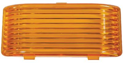 Porch Light Lens Valterra DG71261VP Diamond Group; Replacement Lens For Diamond Group DG71253VP/ DG71254VP/ DG71255VP/ DG71256VP Standard Porch Light; Rectangle; Amber; Acrylic; Snap-On