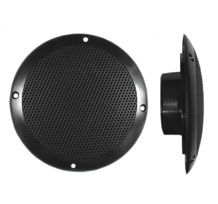 PQN Audio ECO60 - 4BK Ultra - Slim 6" Speaker Set - Black - Young Farts RV Parts