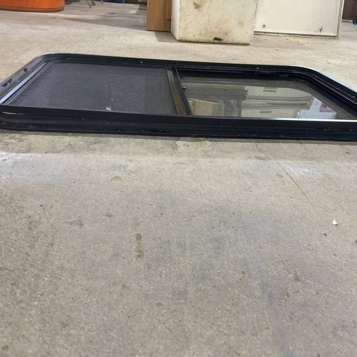 Used Black Radius Opening Window - 41.75 X 26 X 1.875