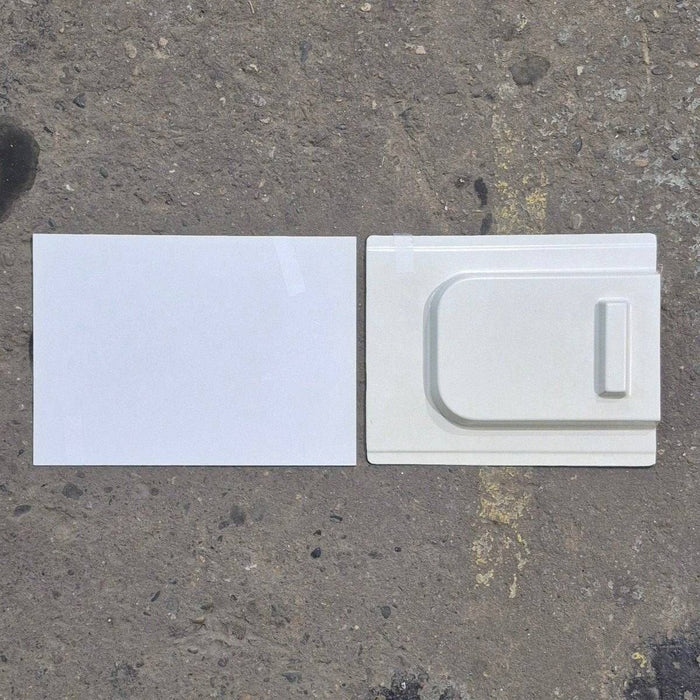 Used Screen Door Slide Panel Set, White - 11 1/4" x 9"