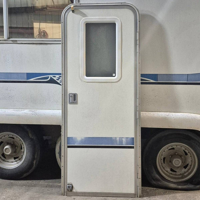 Used RV Radius Entry Door - 72" X 27 1/2"