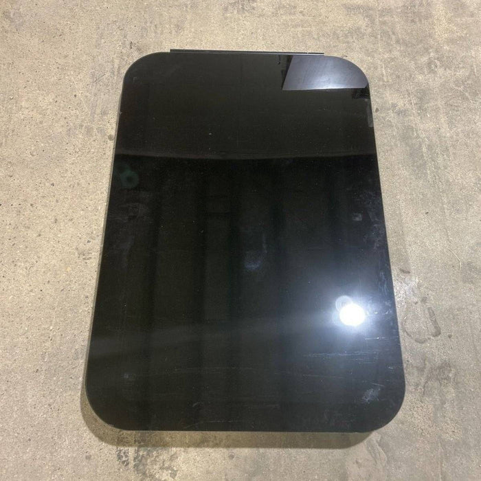 Used Black Radius Frameless Opening Window : 35 1/2" X 23 1/4 X 1 7/8" D