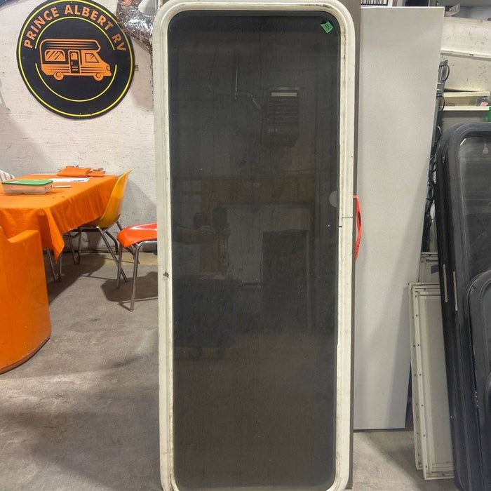 Used White Radius Non Opening Window - 59.5 X 21.5 X 2.25